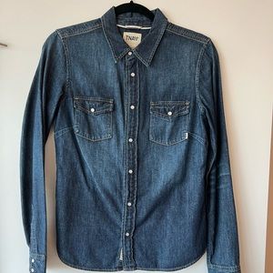Chambray Snap Button Shirt